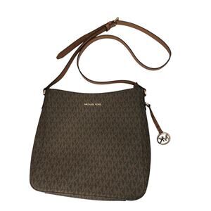 Michael Kors Brown Logo Classic Crossbody Purse GS